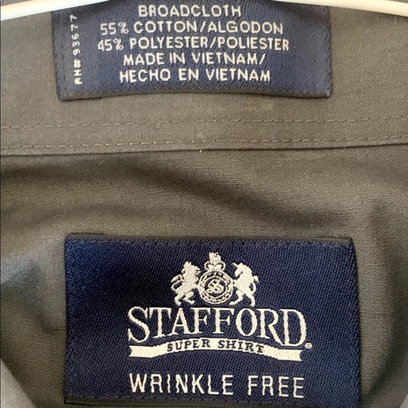 Stafford Button Up Dress Shirt. - Picture 3 of 4